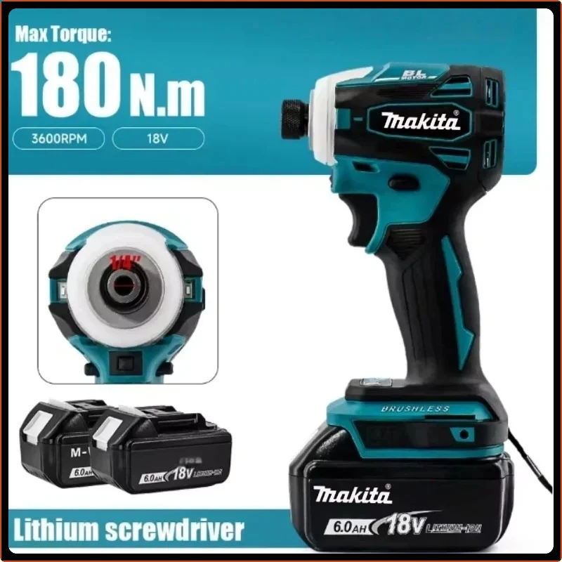 

DTD173 Makita Brushless Electric Screwdriver 220N.m Auto Repair Impact Screwdriver Batch Electric Driver Tools