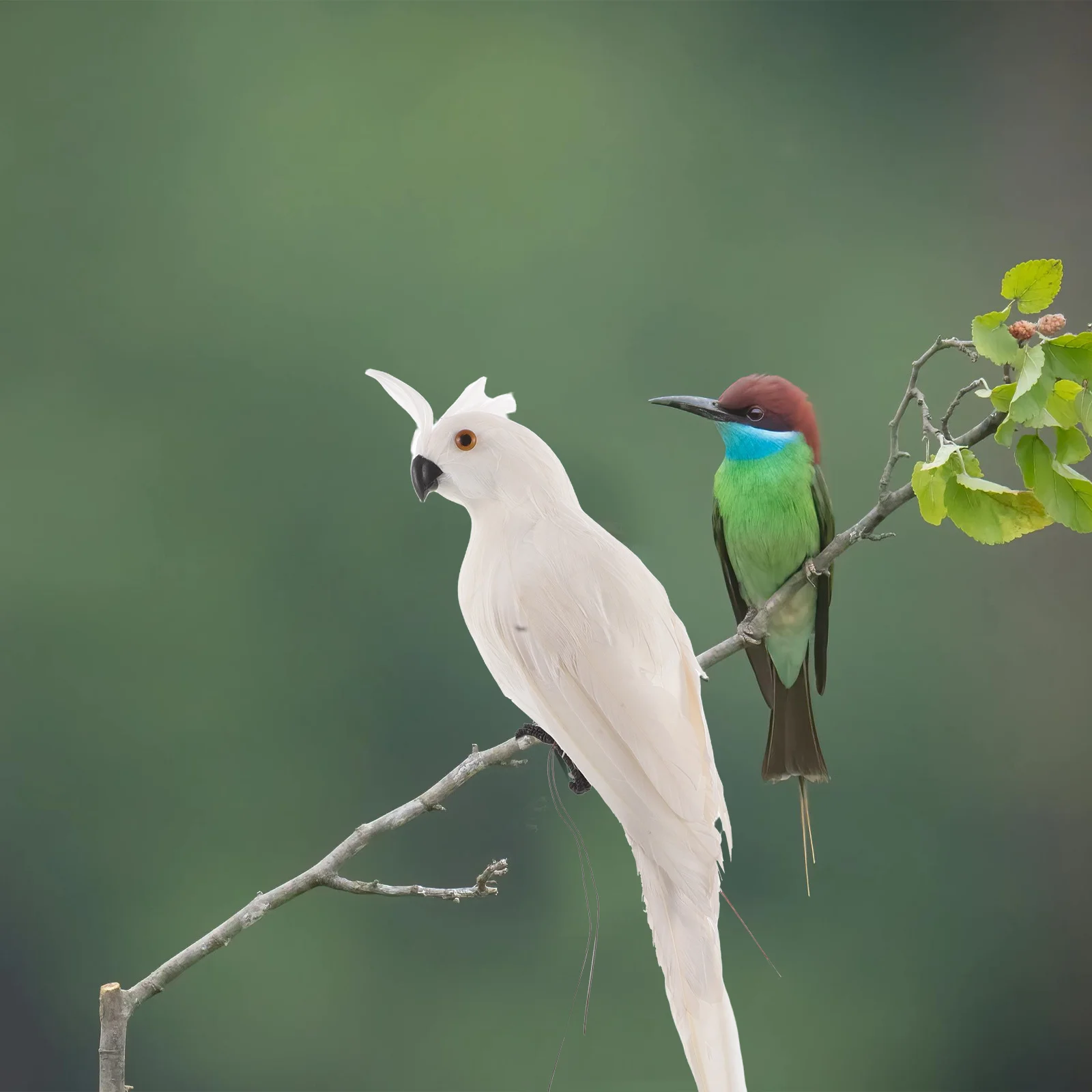 

Lifelike Artificial Parrot Ornament Realistic Garden Display Home Decor Craft Prop Seasonal Decoration Parrot Ornaments