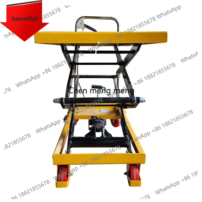 A55 150Kg Scissor Mold Transfer Cargo Trolley Foot Operated Adjustable Handling  Lift Heavy Duty Stable Durable For Factory Work