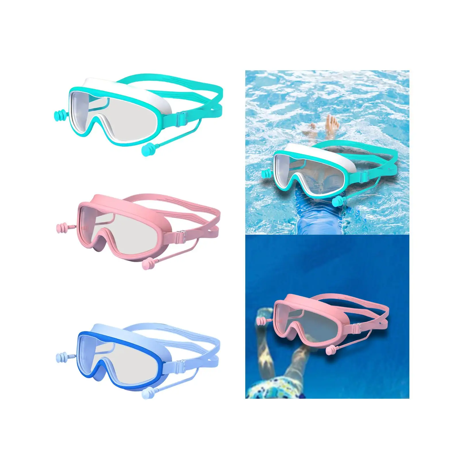 Kids Swim Goggles Pool Goggles Anti Fog Waterproof for Outdoor Party Summer