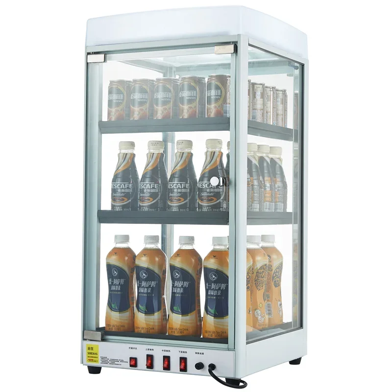 Wholesale good quality convenience stores heating cabinet for drinks beverage