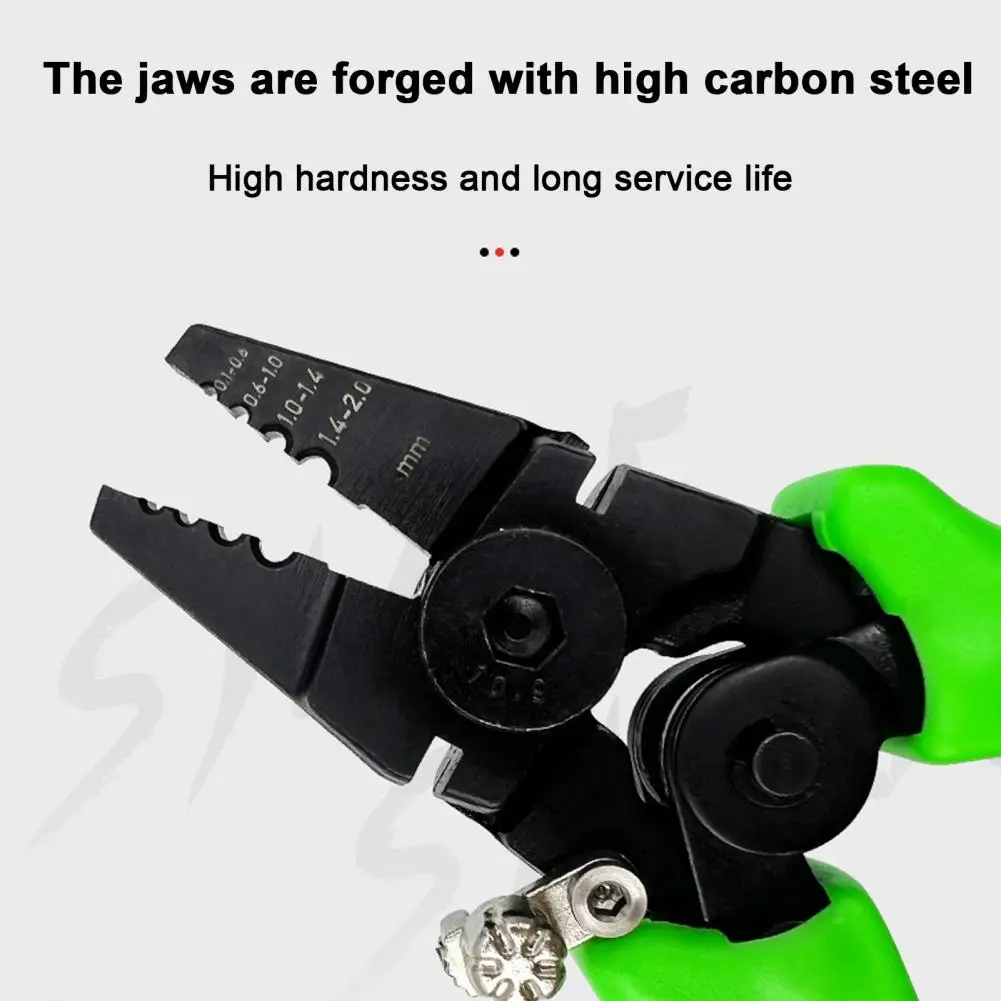 High Hardness Fishing Pliers Ergonomic Carbon Steel Fishing Pliers with Terminal Marker Anti-slip Handle Wire Rope for Swager