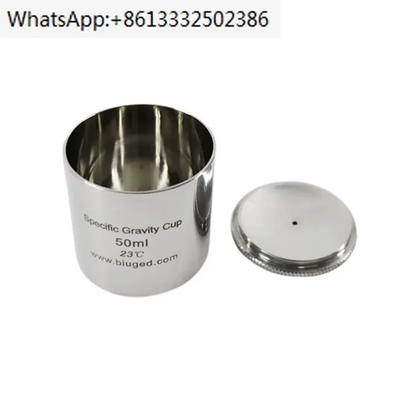 Specific Gravity Cup Picnometer paint Pycnometer High quality Density Cups 37/50/100cc/ml Stainless steel with certificate