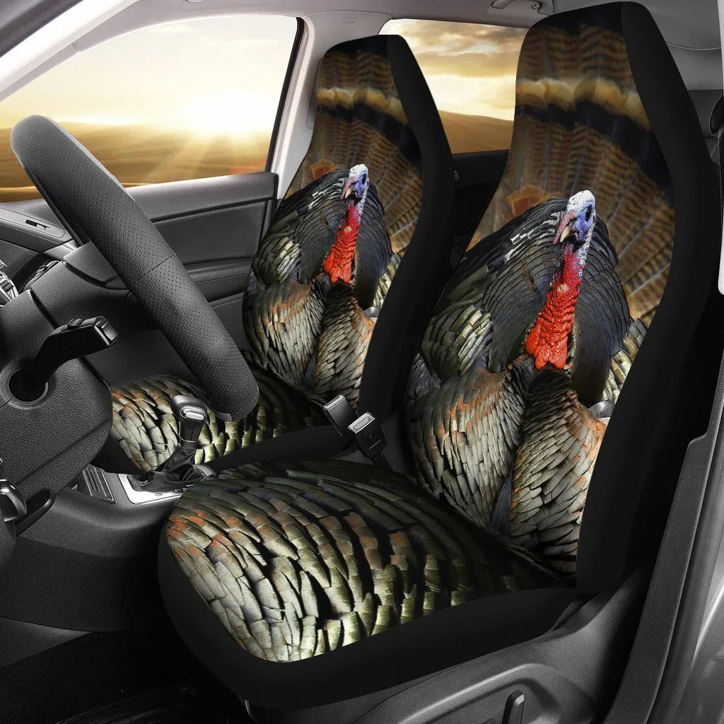 Turkey Animal Car Seat Covers Amazing Gift Ideas T031420,Pack of 2 Universal Front Seat Protective Cover