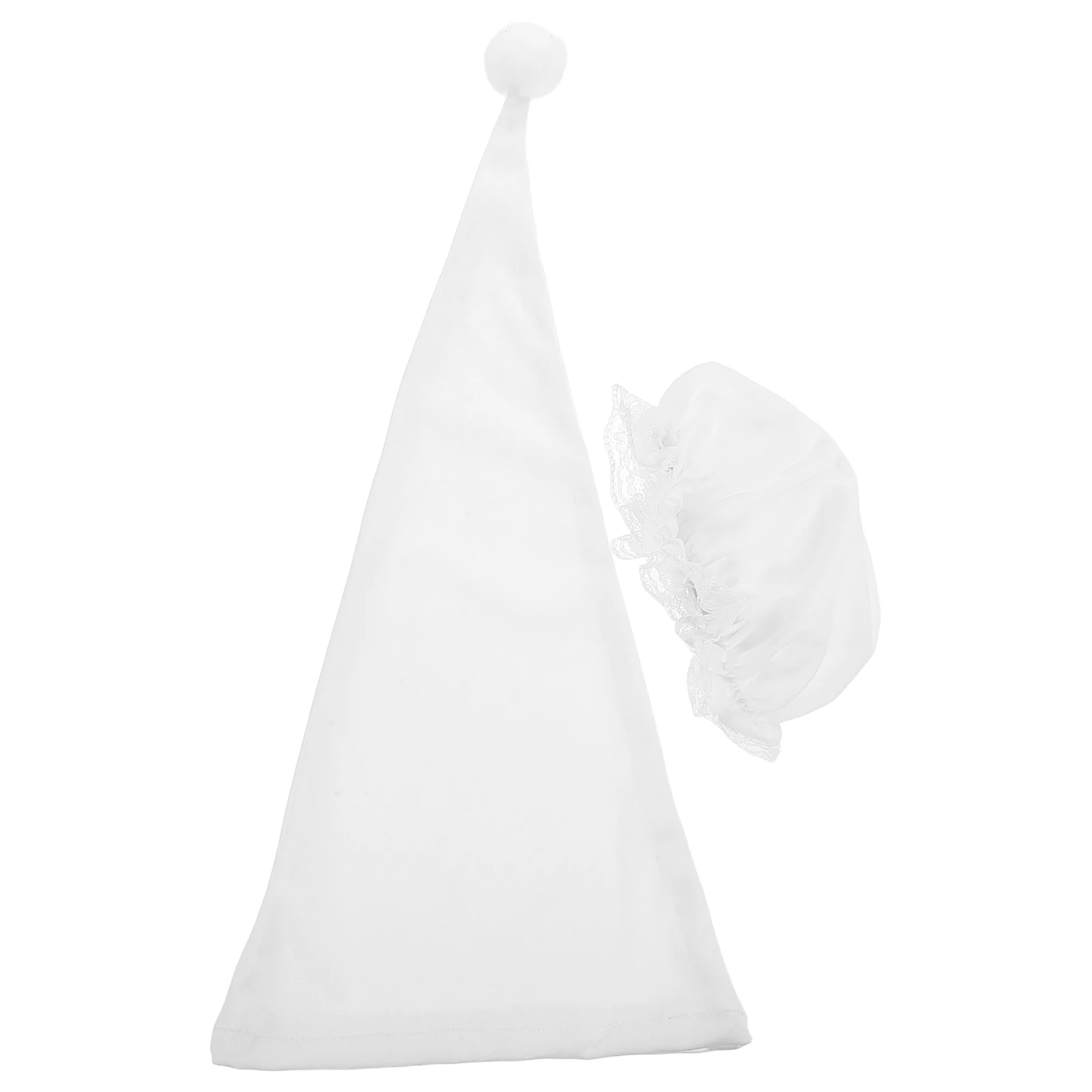 

2pcs Unique Oversized Triangular Knitted Baby Cosplay For Stage Performance Humorous Design Kids Sun Hat Party Photography