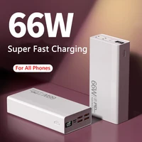 Banco de energía 30000mAh carga rápida 66W