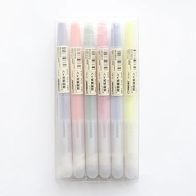 

6 Pcs Student Office DIY Writing Colorful Mark Pen Stationery Pressing Highlighter