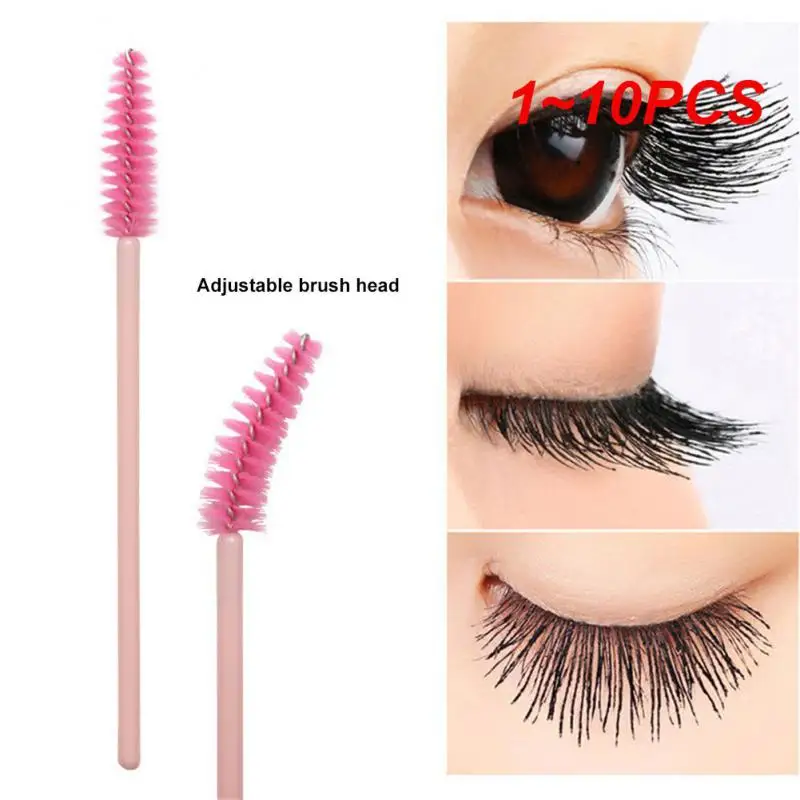 1 ~ 10 Stück Regenbogen Einweg Wimpern Applikator Zauberstäbe Locken wickler Augenbrauen Pinsel Set Mascara Augenbrauen Spooler Kamm Zauberstäbe Spoolies