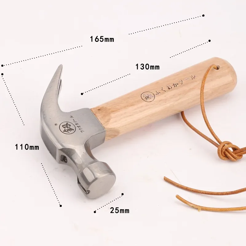 New Mini Claw Hammer Household Manual Commonly Used in Woodworking Knock Out Nails Wooden Handle Small Hammer High Carbon Steel