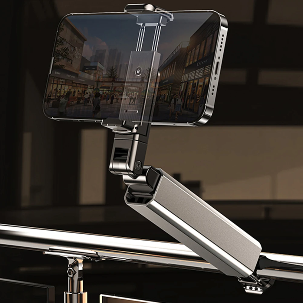 

Универсальная регулируемая подставка для телефона в самолете, вращение на 360 градусов, портативный складной крючок, карманный размер для настольного подноса, стола