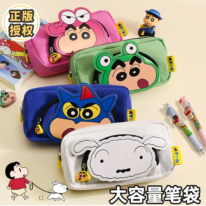 

Crayon Shin chan Pen Bag Cute Cartoon Student Stationery Bag Waterproof and Stainproof 3D Stationery Box Girl Gift