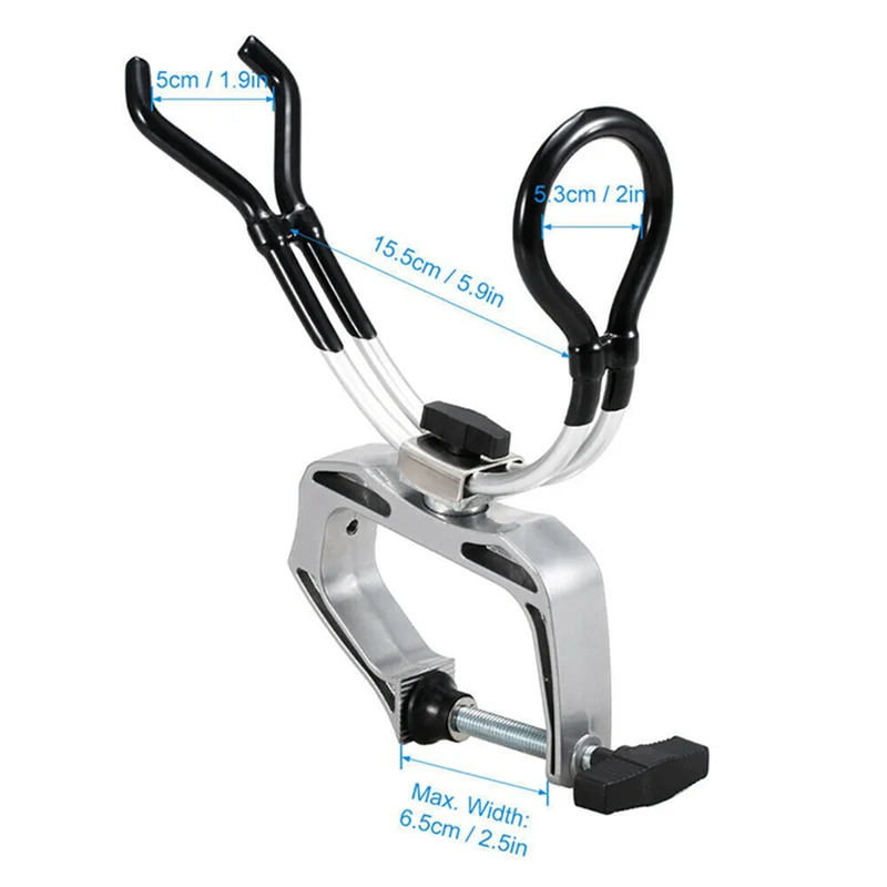 

Y67A-2X Fishing Support Rod Holder Bracket Yacht Kayaking Yacht Fishing Tackle Tool 360 Degrees Rotatable Rod Holder.