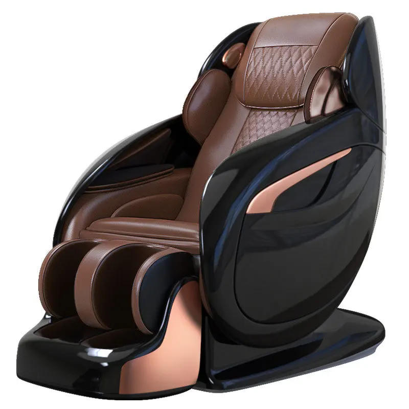 Luxury Home Manual-Wired Massage Chair Rail Hand Vibration Full Body Automatic Music 4D Manipulator Zero Gravity Space Capsule