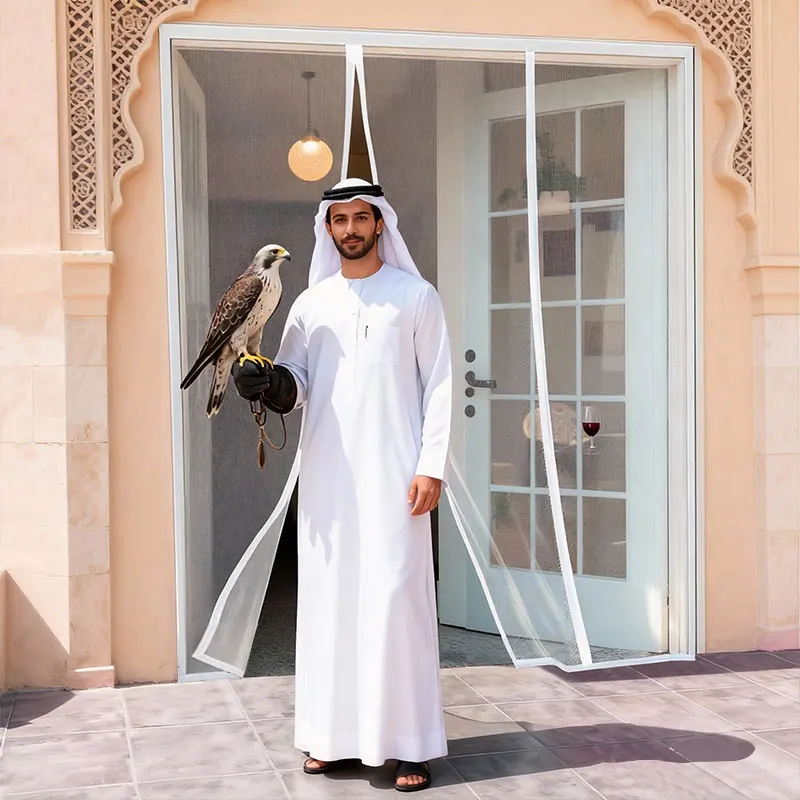 

Magnetic Door Screen Mosquito Net White Invisible Anti Mosquito Mesh Summer fly Insect Proof Net Automatic Closing Door Curtain