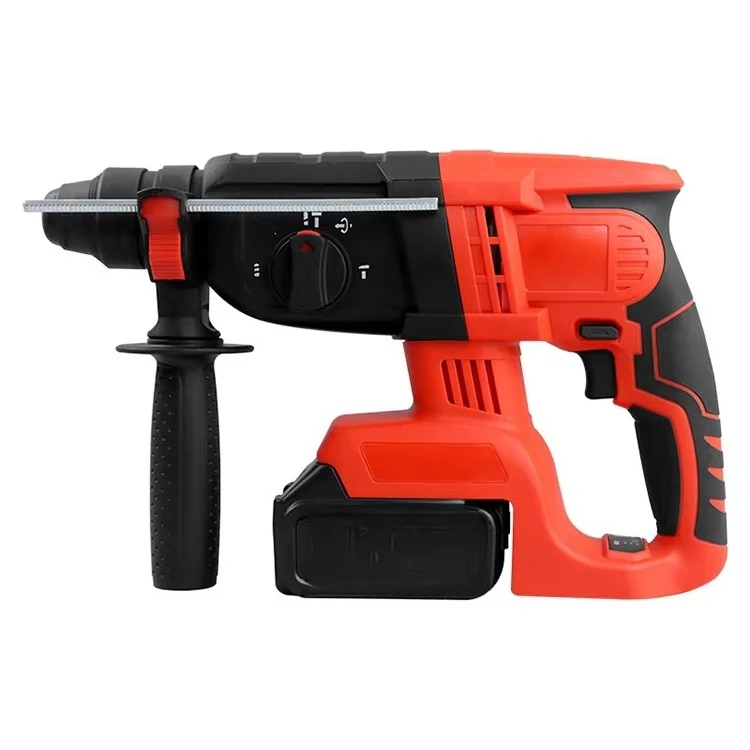 21V 3Ah Lithium Battery 1500W Brushless Motor Electric Hammer Drill Perforator Rechargeable Cordless Rotary Hammer Impact Drill
