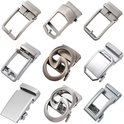 Fibbia automatica in lega da uomo nuova da lavoro Fibbie per cinture con placca da uomo uniche per accessori di abbigliamento da uomo con cricchetto da 3,5 cm