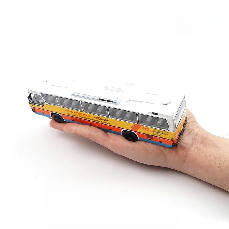 รถบังคับวิทยุ XCARTOYS ขนาด 1:64 รุ่น BFC6120 รถบัสท่องเที่ยวสุดหรู - รถบัสเมือง โลหะผสม แกนคงที่ แบบจำลองรถจิ๊กเก็ตขนาดเล็ก ของเล่นเด็กผู้ชาย ของขวัญ