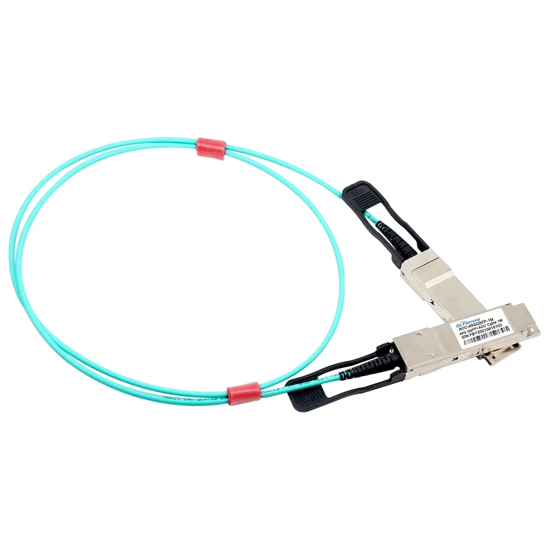 40Gb QSFP AOC Cable 1/2/3/5/10/20m QSFP+ to QSFP+ Active Optical Cable OM3-Aqua LSZH Fiber Cable Mellanox/MikroTik/Cisco Switch