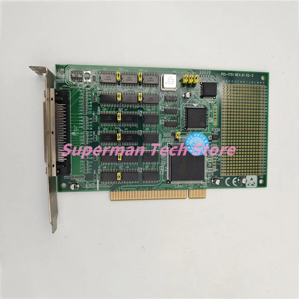 PCI-1751 REV.A1 48-Channel Universal Digital I/O And Counting Card