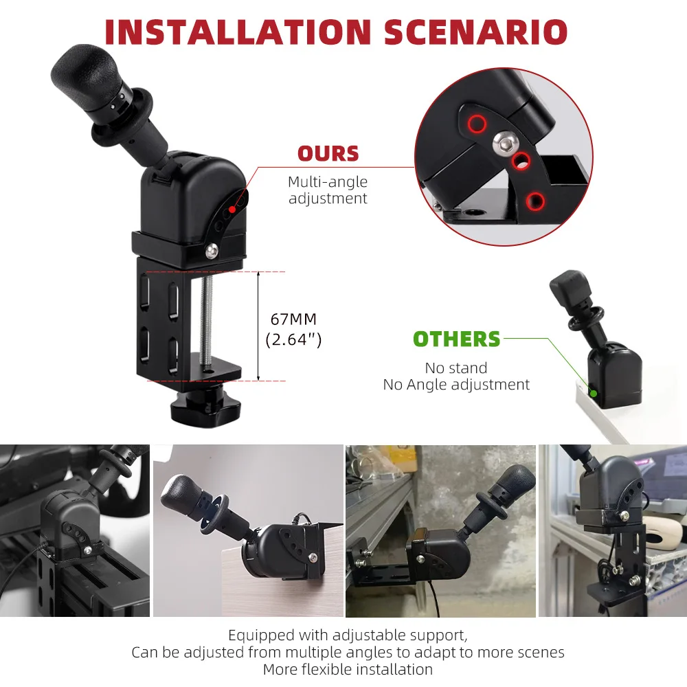 PC USB Handbrake For Logitech G923 G27 G29 Thrustmaster T300 For ETS2 European/American Truck Sim Racing Games Hand Brake