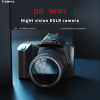 64MP Digital Camera 3in  Color Display HD Digital Camera 16X Zoom 120 Degree Wide Angle WIFI with Fill Light for Photography