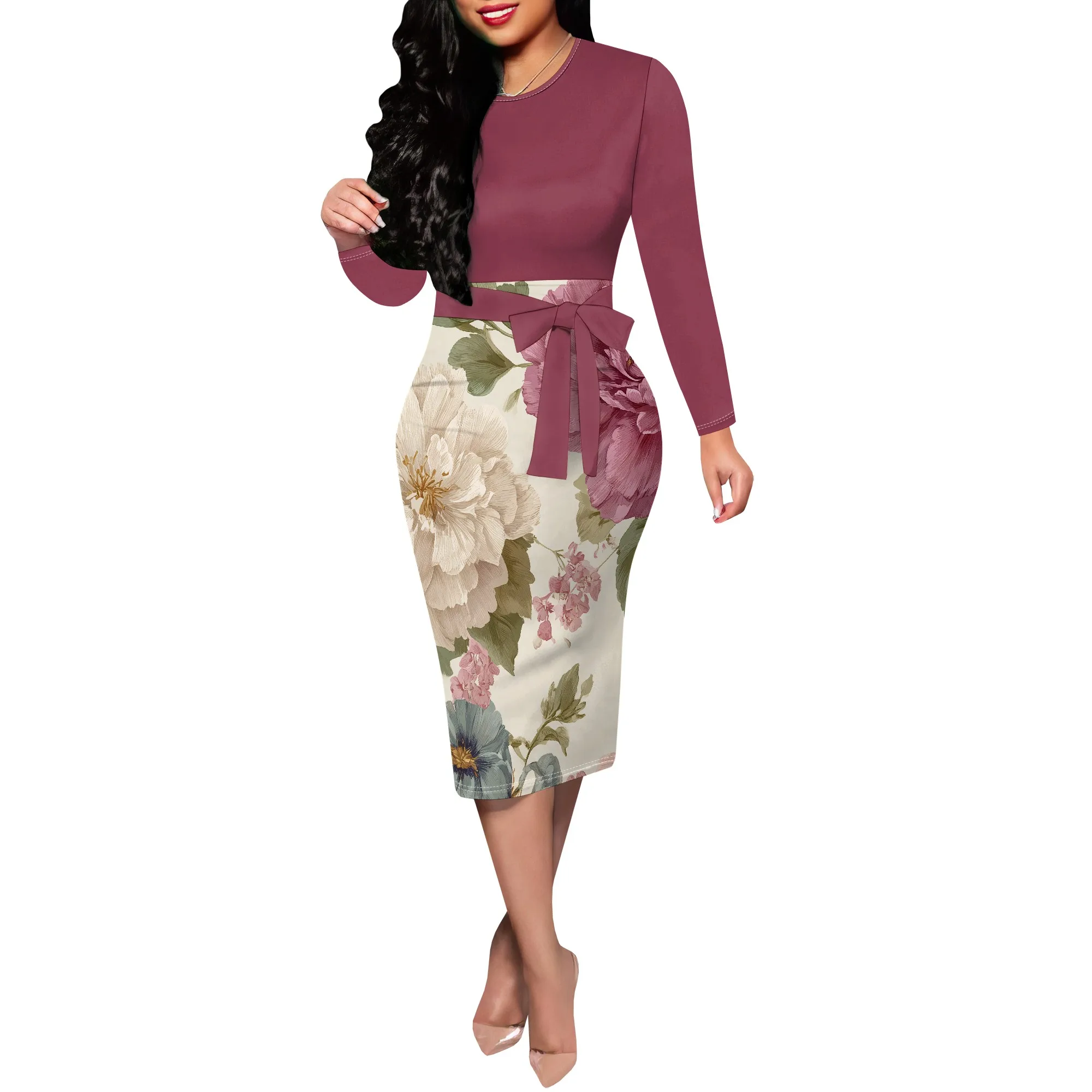 ‌ Abito aderente nero S-3XL