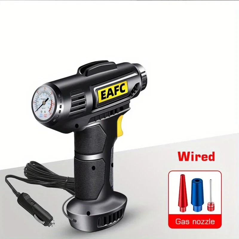 EAFC Compressor for Cars 150PSI Air Pump with Battery Portable Car Tyre Inflator for Car Motorcycle and Bicycle Tires Electric