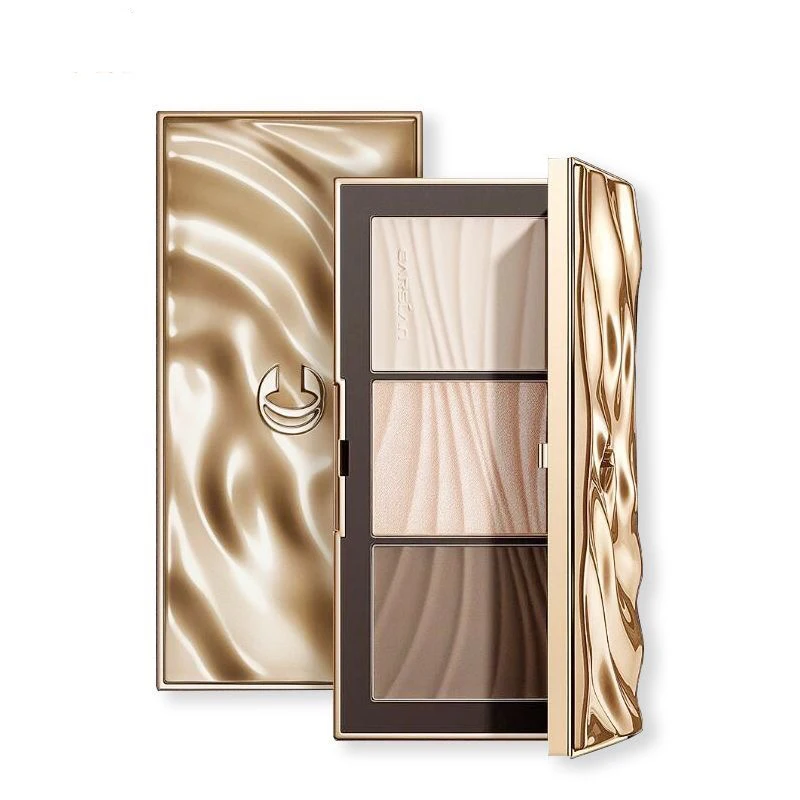 Makeup 3-Color Contour & Highlight Palette – Matte Shadow + Highlighter in One,Natural Face Sculpting,Portable Travel Essential