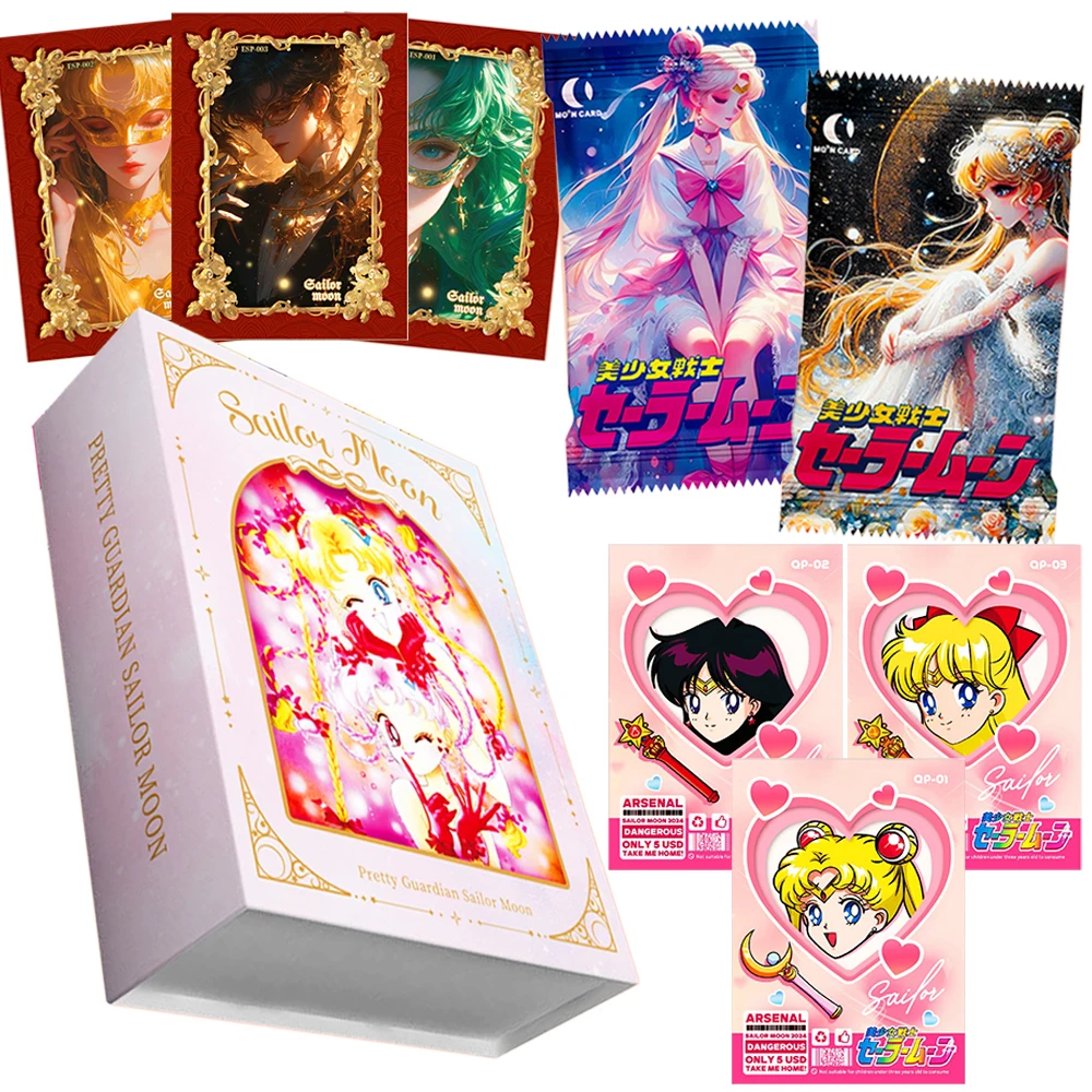 

Волшебная коллекционная карта аниме «Сейлор Мун», прозрачная карточка с персонажами на тему ремесла, как главный герой, креативные игрушки для фанатов