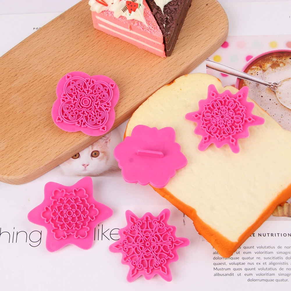 

Polymer 5pcs/set Lace Pattern Dotting Tools Embossing DIY Stamp Tool Clay Molds Clay Sculpture Mould