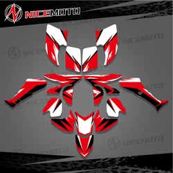 NICEMOTO  STICKER Graphics Background Kits For Honda TRX450R TRX 450R fourtrax ATV TRX 450 R 2004-2016