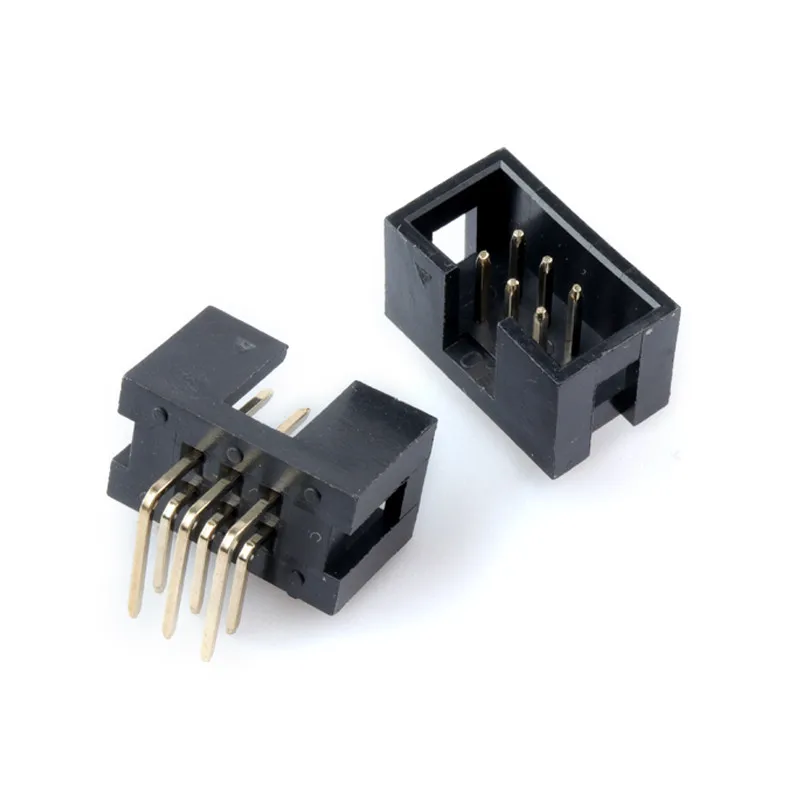 10pcs DC3 Male Connector 2mm 2.0mm Pitch 6 10 14 16 18 20 26 30 34 40 Pin Right Angle Box Header IDC Socket