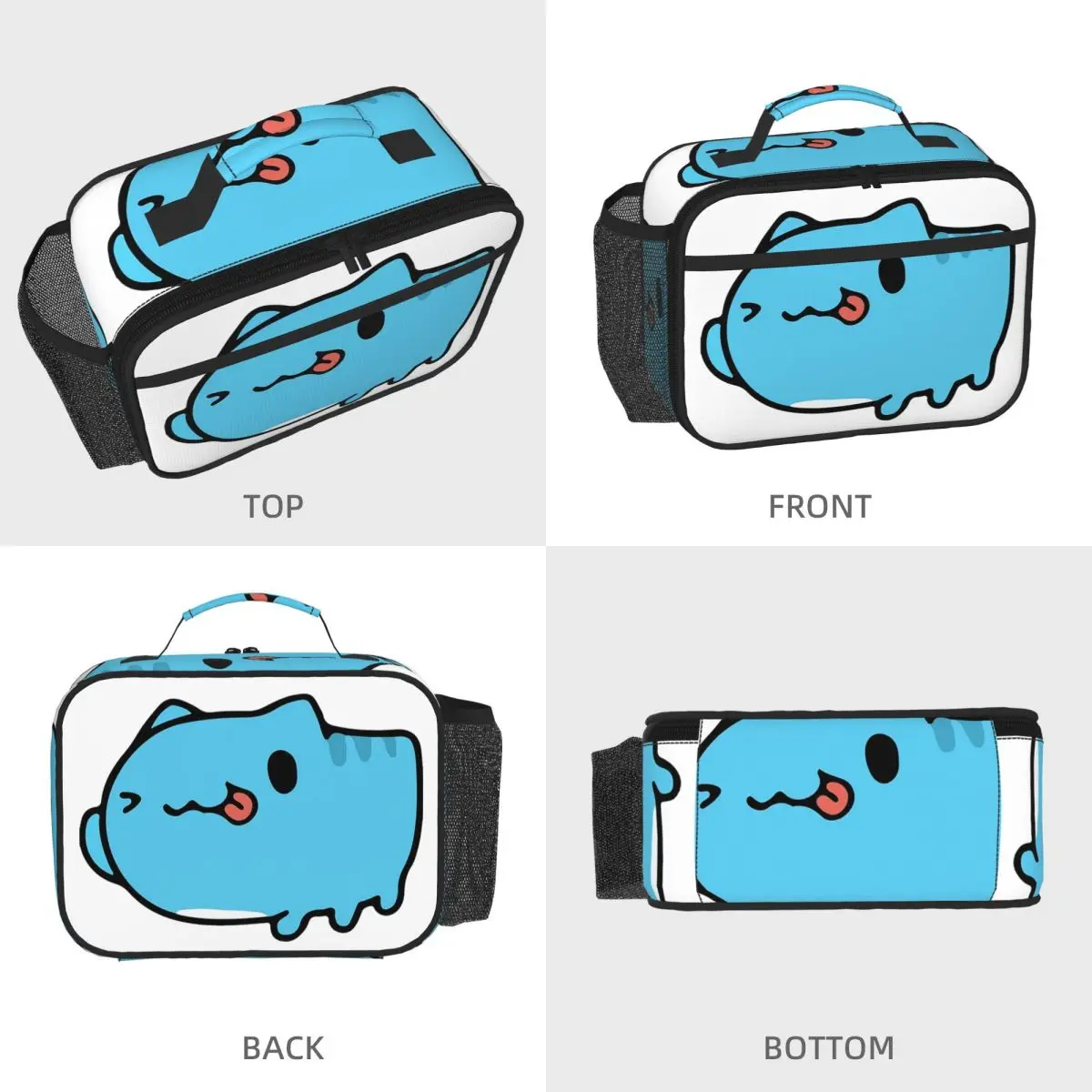 Comic Cat Bugcat Capoo Bug Cat Insulated Lunch Bag for Women Office Cooler Thermal Food Box Tote Portable Lunch Boxes Container