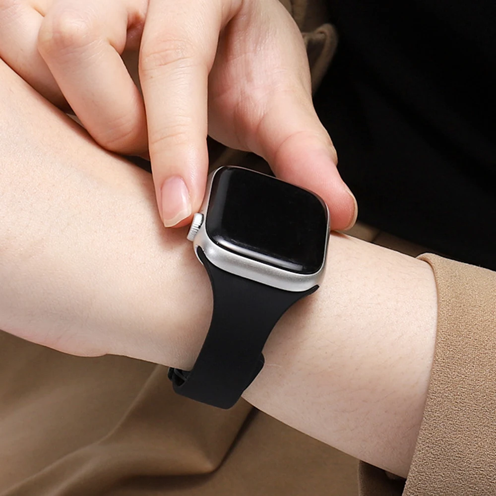 موضة لينة سيليكون الفرقة ل أبل ساعة S10 9 8 7 6 5 4 Correa الرجال النساء سوار iWatch Ultra2 49 مللي متر 46 42 45 41 38 40 44 مللي متر