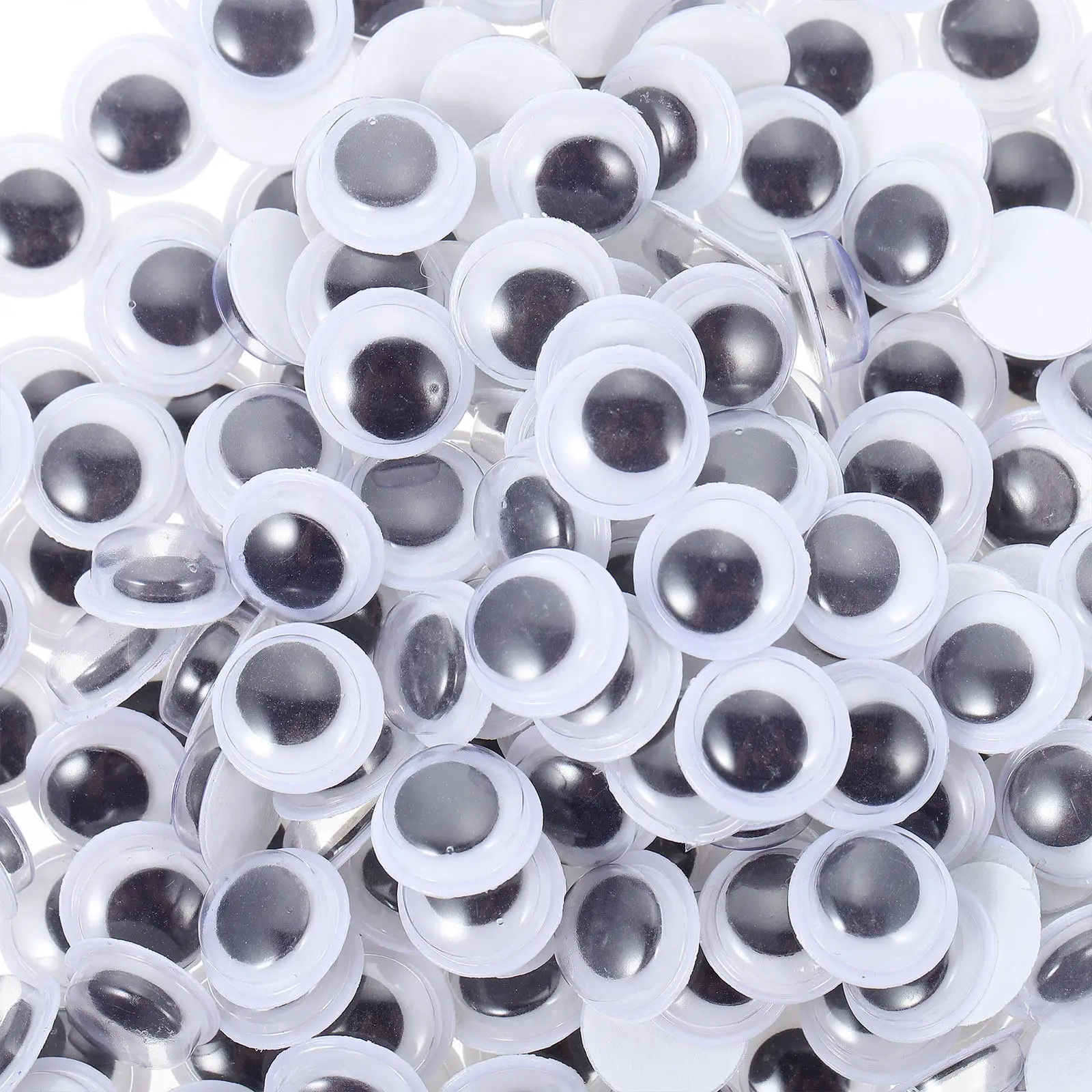 

Self-Adhesive Eyeball Stickers Pack for DIY Crafts Making Safe Light Plastic Eyes Decor Easy Application Strong Adhesion Kids