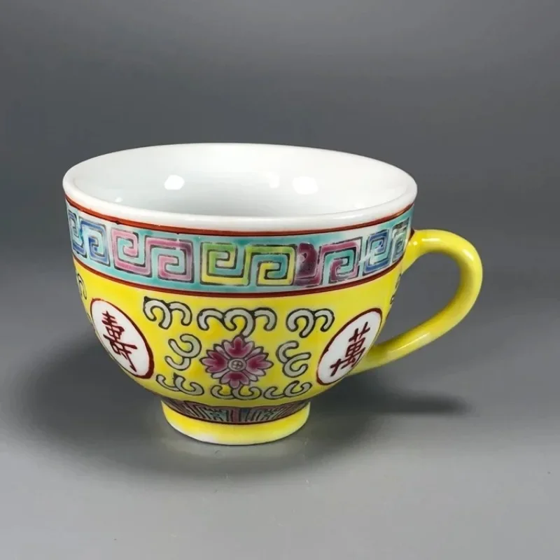 Traditional Chinese Jingdezhen Ceramic Blue and White Porcelain Mug Red/Blue/Yellow Tea Cup with Lid Drinkware 300ml