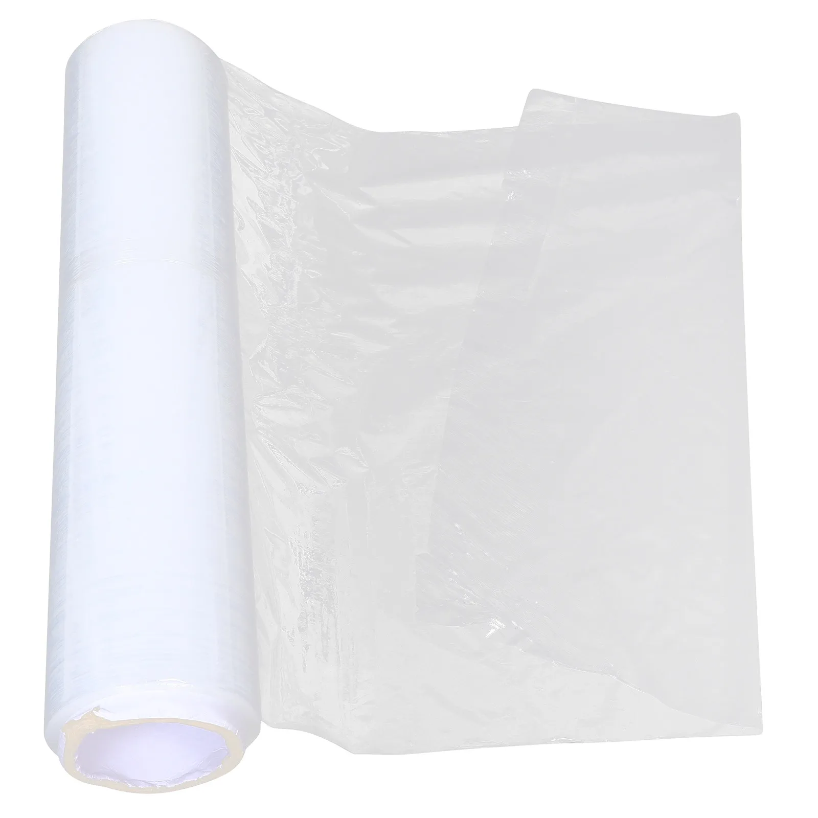 

45Cm Wide Stretch Film Roll Clear High Transparency Plastic Wrap for Packaging Shipping Moving Superior Stretchability Self