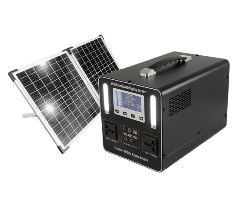 2048Wh Solar Portable Power Station, Multi-national Plug Options, Car Charging Outdoor Camping Battery Generator