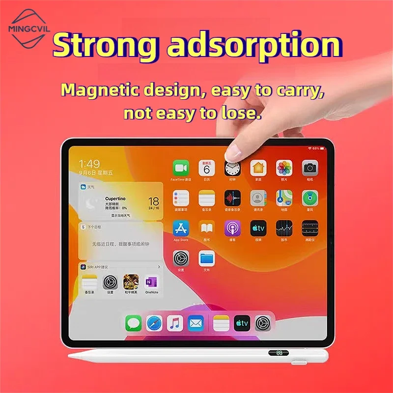 MINGCVIL stylus For iPad Pencil with Palm Rejection for Apple Pencil iPad 2018-2025 iPad Pro 12.9 Air 3/4/5/6/7/8/9/10th/11th