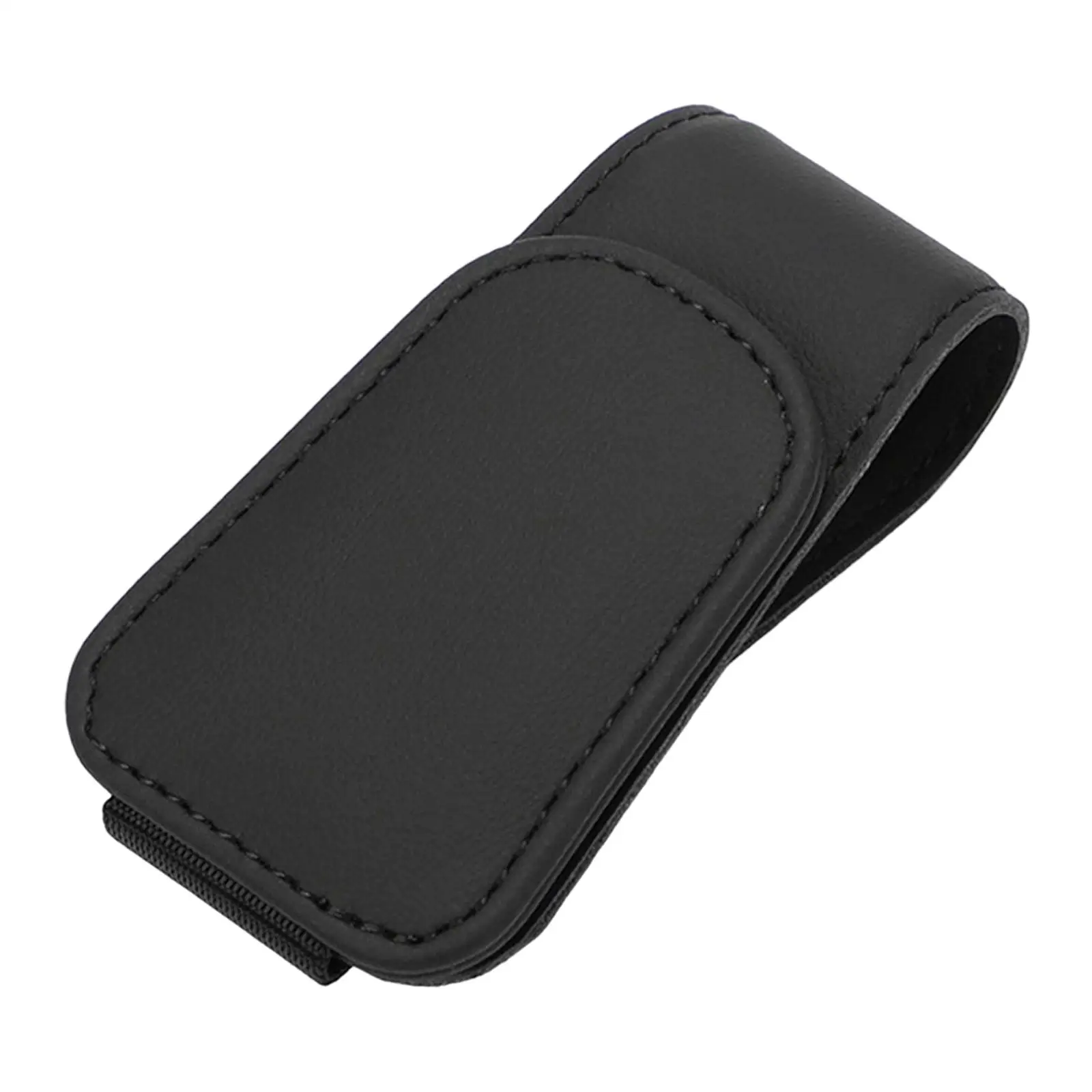 PU Leather Car Glasses Holder, Magnetism Space Saving Glasses Clip Eyeglasses
