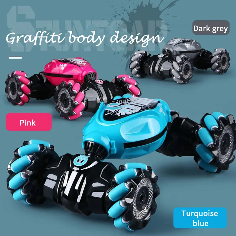 2023 New 4WD 1:16 Stunt RC Car With LED Light Gesture Induction Deformation Twist Climbing Radio Controlled Car Electronic Toys