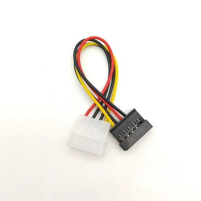 4 Pin Molex Female TO 15pin SATA Female Power Supply Cable for SATA Dvires IDE Plug To 15 Pin SATA Conversion Cable