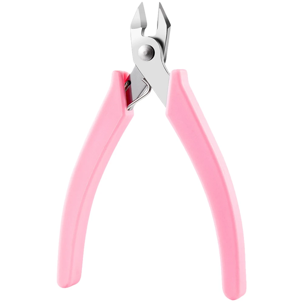 

Pink Nail Chain Removal Pliers Stainless Steel Jewelry Tool Small Size Non Slip Handle Practical Portable Manicure Accessories