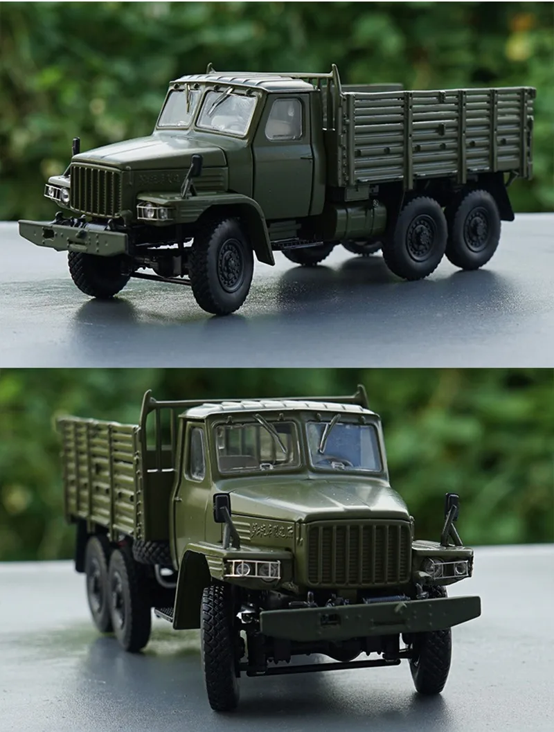 Diecast Model Car 1/43 Dongfeng EQ240 Military Alloy Car Model Cargo Truck Vehicle Toys for Boys Collection Display Original Box