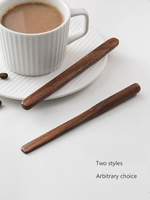 1pc/Coffee Stirrers,Walnut wood,Creative wooden spoon,Dessert mixing stick,Long handle mixing spoon