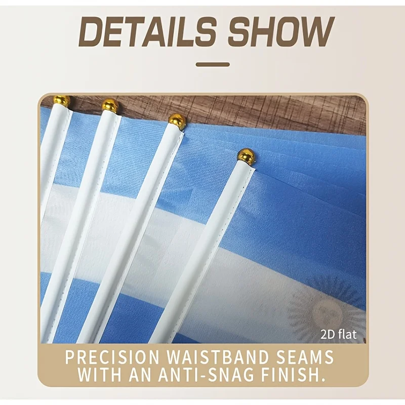 2D FLAT 5/15/30pcs Argentina Pennant Flags Small Flags- 5.51 X 8.27inch Polyester String Flags