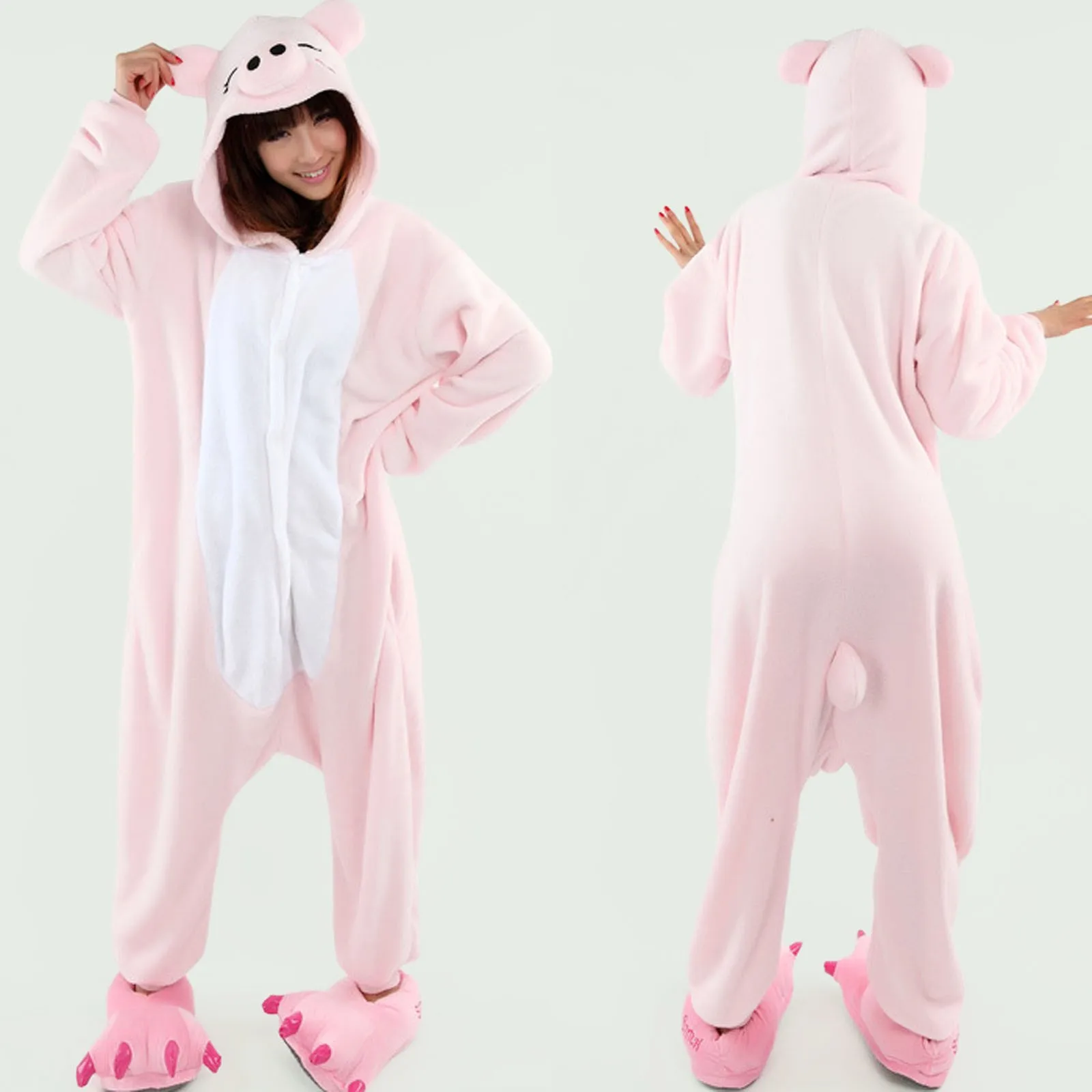 unisex Onesies Pajamas 2024 women men cute pig Animal Jumpsuit Girls Boys Cosplay Pyjamas Anime Costumes For Halloween Christmas