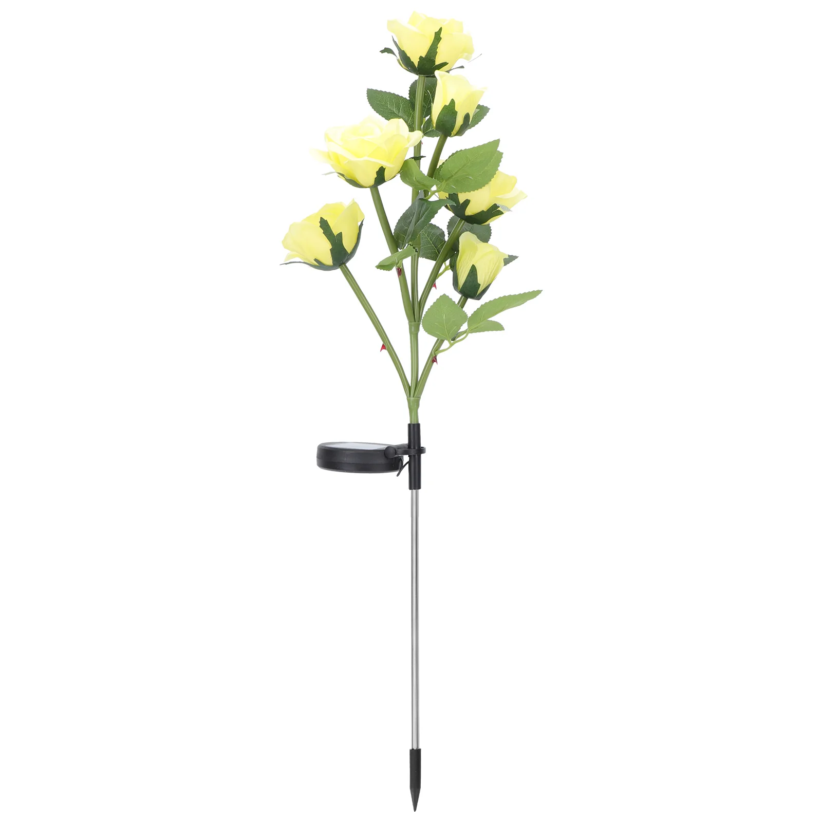 

Rose Lantern Solar LED Light Solar-powered Outdoor Ornaments Water Proof Lawn Ground Insert Lamp Plastic Flower