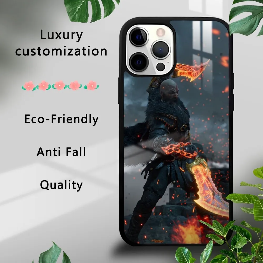

God Of W-War Phone Case For iPhone 16 15 14 13 12 11 Pro Xs Max Mini Plus Celulares Hard Funda