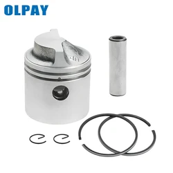 6G1-11631 6G1-11610 Piston and Ring STD Kit For Yamaha Outboard Motor 2 Stroke 6HP 8HP 6G1-11631-00-98 6G1-11610-00 50mm